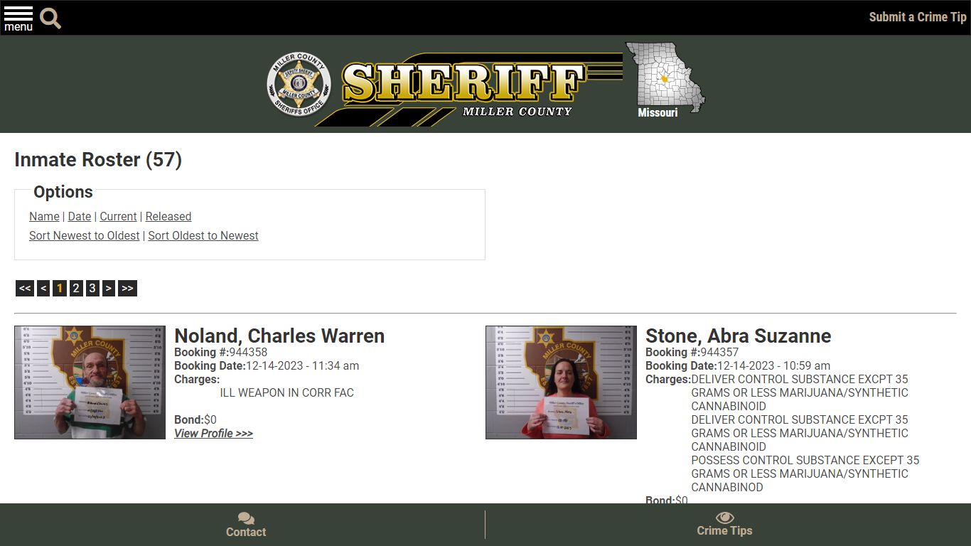 Inmate Roster (46) - Miller County Sheriff